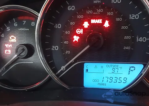 2016 Toyota Corolla Le из США, поврежденный, VIN 2T1BURHE5GC698607